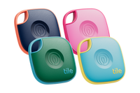 Tile Mate 4-Pack, Black | Life360 Bluetooth Tracker & SOS Alert