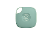 A front-facing image of a Life360 Tile  - Seaglass