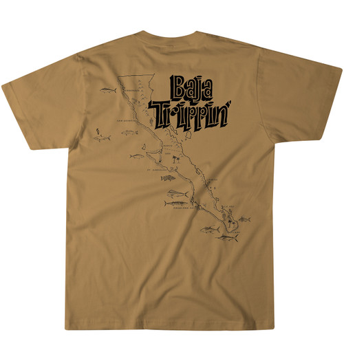 Baja Trippin' Tee - Old Gold 