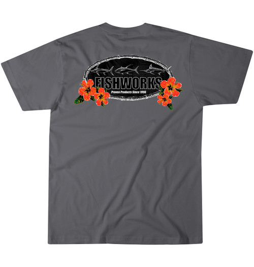 Hibiscus Tee - Charcoal 