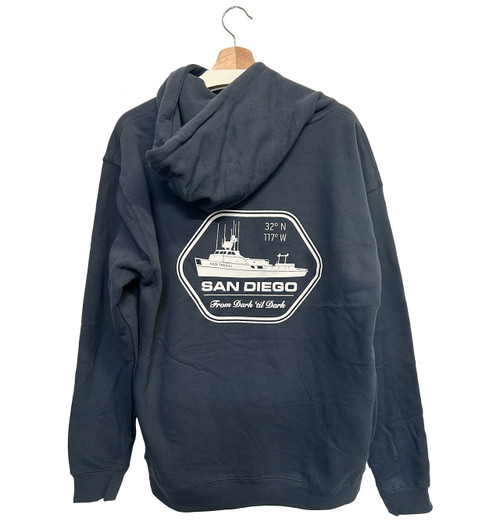 San Diego Hex Hooded Fleece - Navy 
