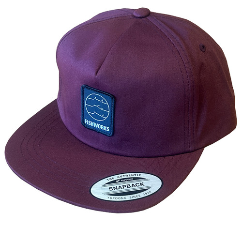 Fine Line Snapback -  Unstructured Maroon 