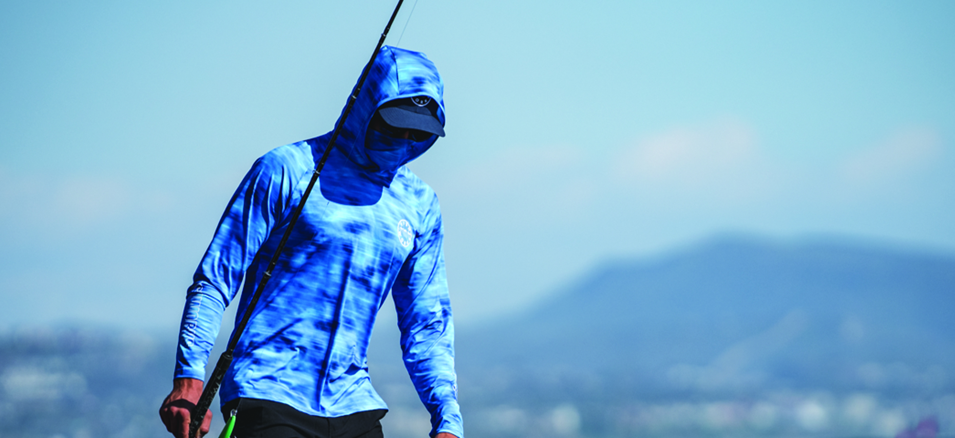 Fish Face Hoodie  Quick Drying Fishing Hoodie with Inbuilt Face