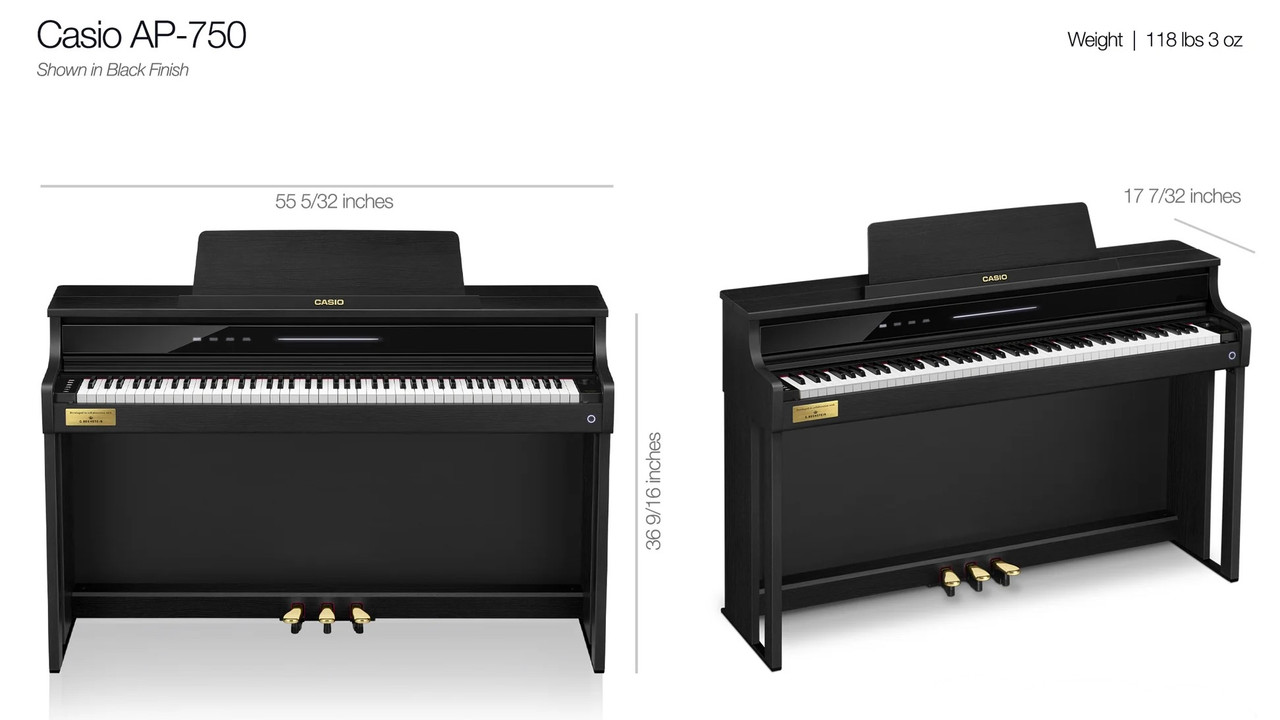 Casio Celviano AP-750BK Digital Piano in Collaboration with C