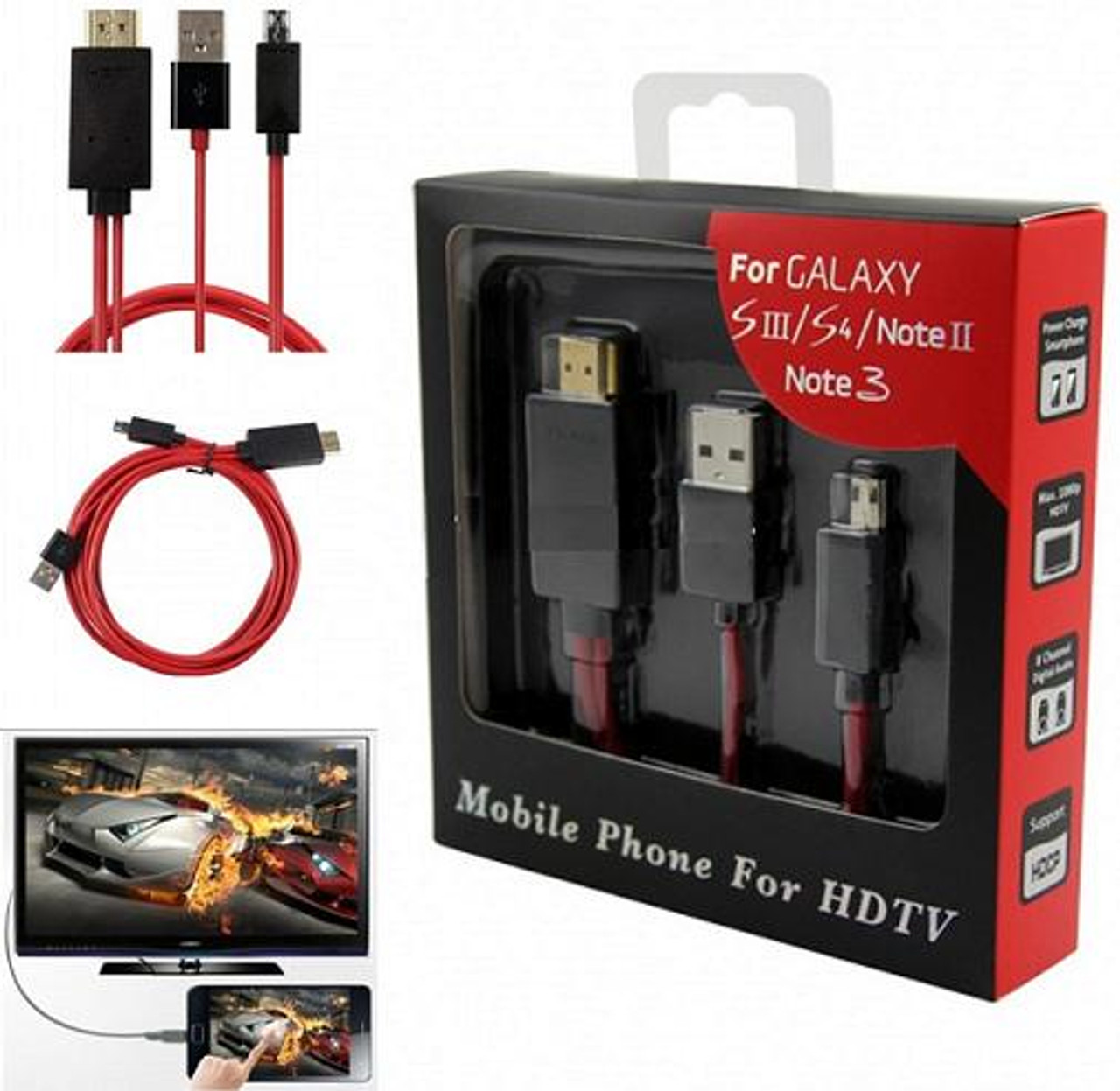 Adaptateur pour ancien câble MHL Samsung Galaxy S3 / Note 2 HDTV