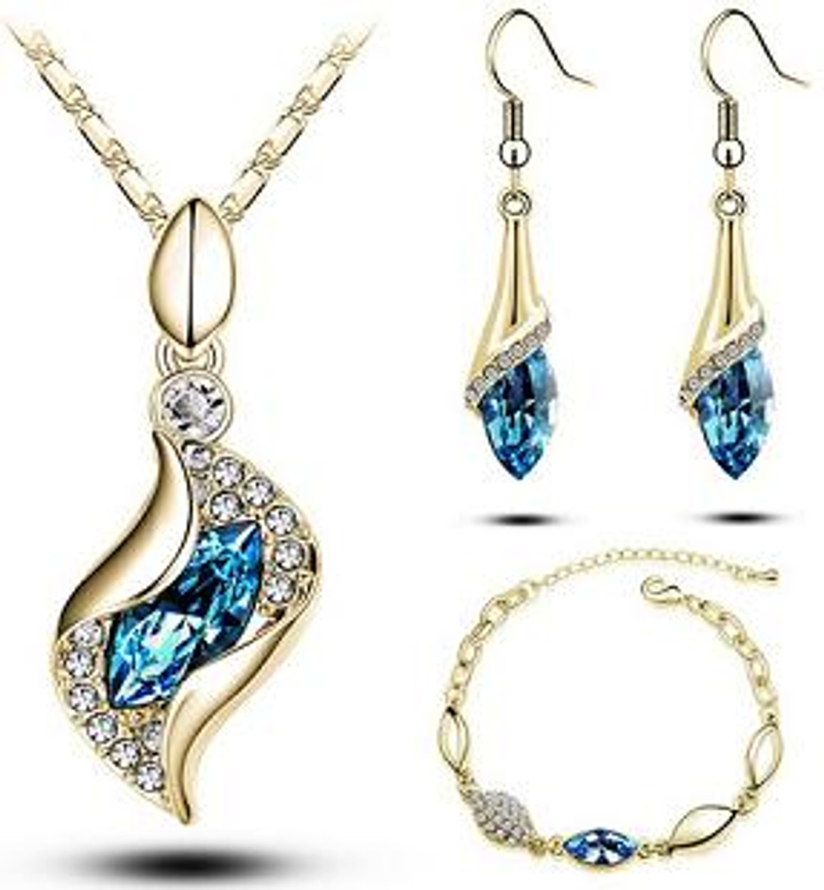 Austrian Crystal Drop Jewelry Set for Women - BuyNCell