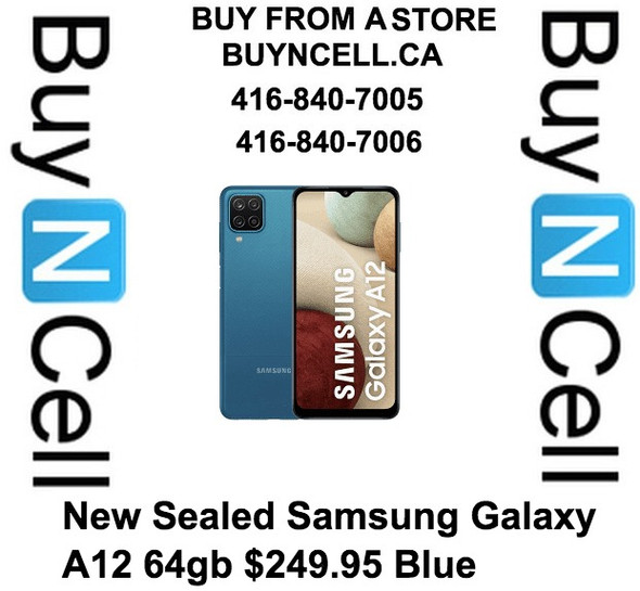 New Samsung Galaxy A12 64gb Unlocked