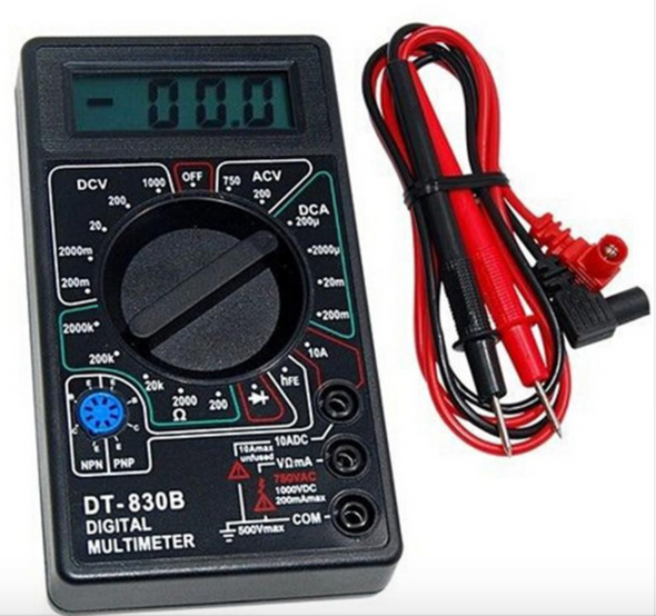 Digital Multimeter AC/DC Ammeter Voltmeter Ohm Electrical Tester Meter 
