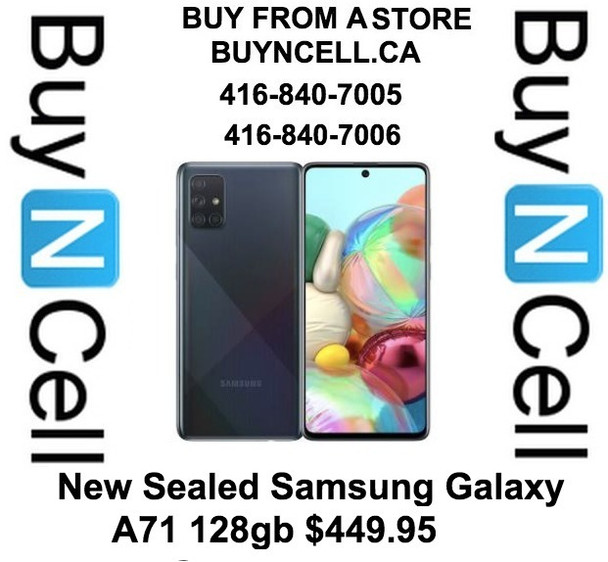 New Samsung Galaxy A71 128gb Unlocked