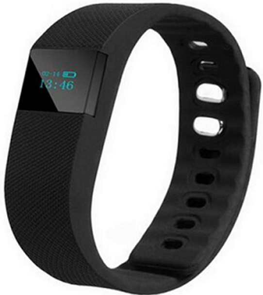 Fitbit Style Bluetooth Smartwatch - Camera, Pedometer, Calorie, Distance, Sleep Monitor, Water, Alarm