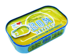 Atum Bom Petisco em oleo vegetal- 120gr.