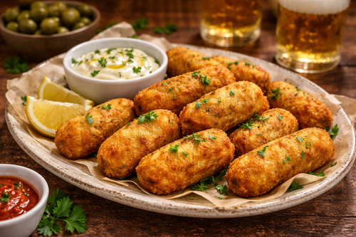 Forno ou micro-ondas prontos bolos de bacalhau(Oven or Microwave ready Codfish Cakes)