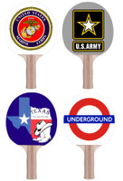 Custom 1-side Ping Pong Paddle - Black Back