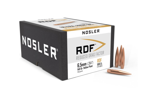 NOSLER RDF 6.5MM (.264") 140 GR HPBT | 500 PACK