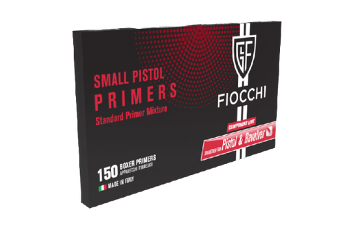 FIOCCHI SMALL PISTOL PRIMERS 150 PACK