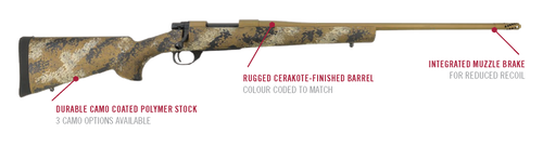 HOWA FENCE LINE M1500 RIFLE SCORCHED EARTH