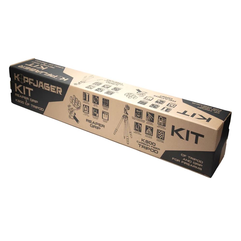 KOPFJAGER K800 CARBON FIBRE TRIPOD WITH REAPER GRIP