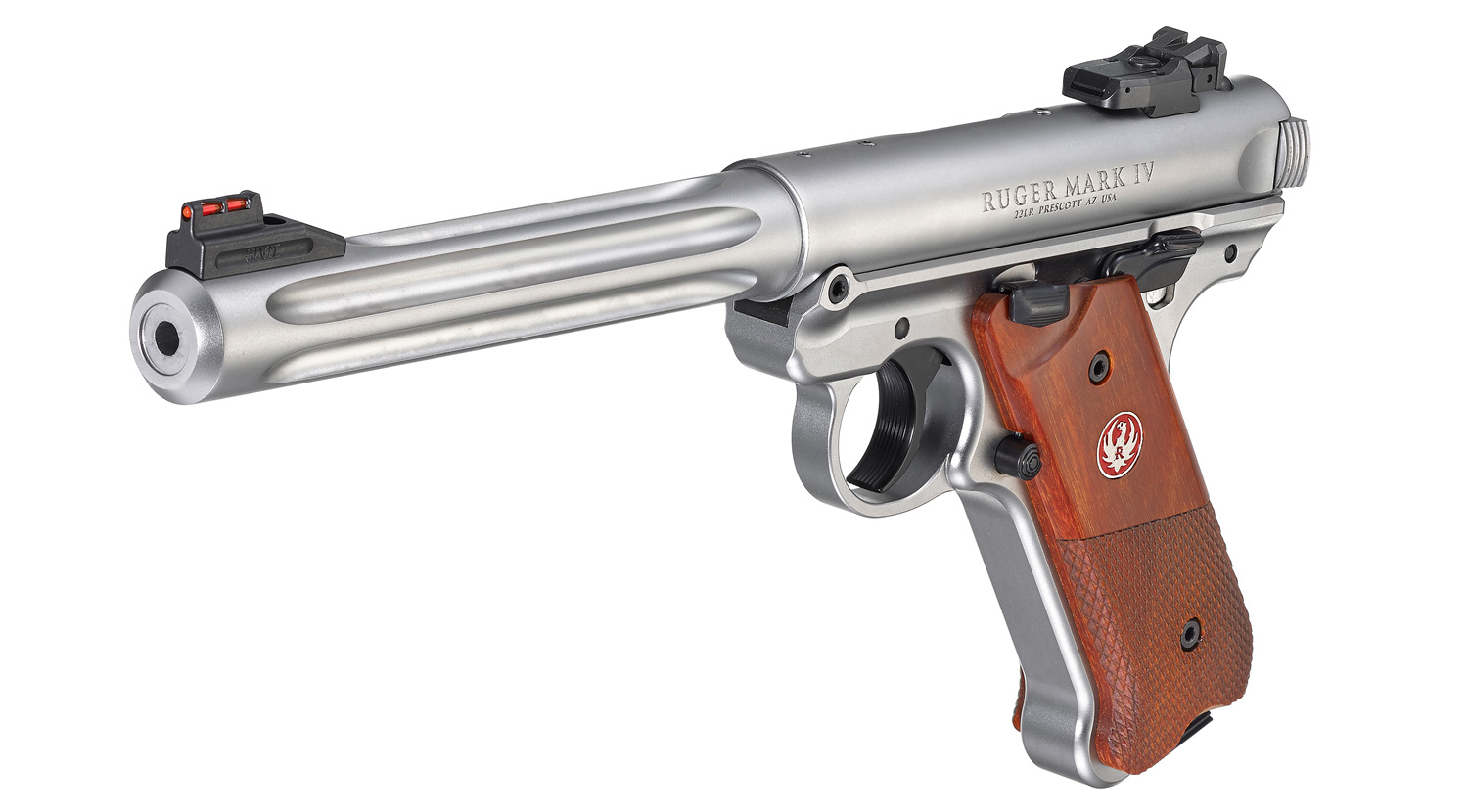 RUGER MKIV HUNTER STAINLESS .22LR 