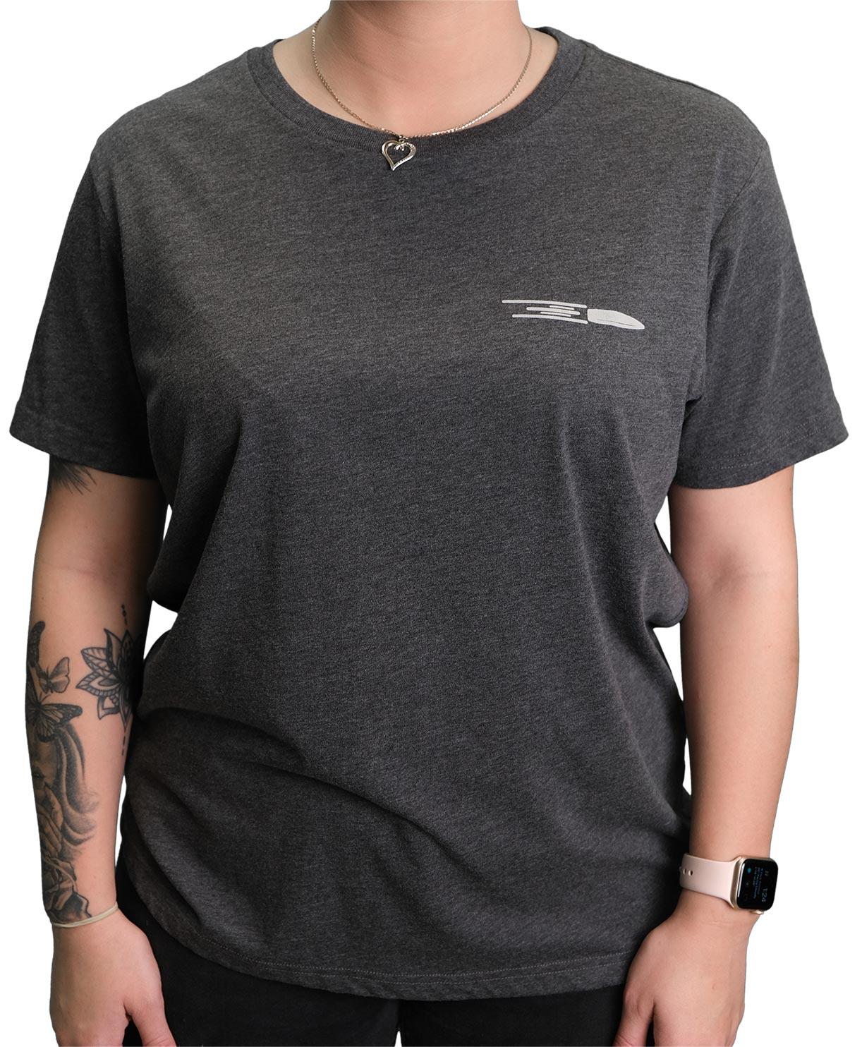 THE OUTPOST LONG RANGE WOMEN'S CURVE TEE | ASPHALT MARLE THE OUTPOST LONG RANGE WOMEN'S CURVE TEE | ASPHALT MARLE