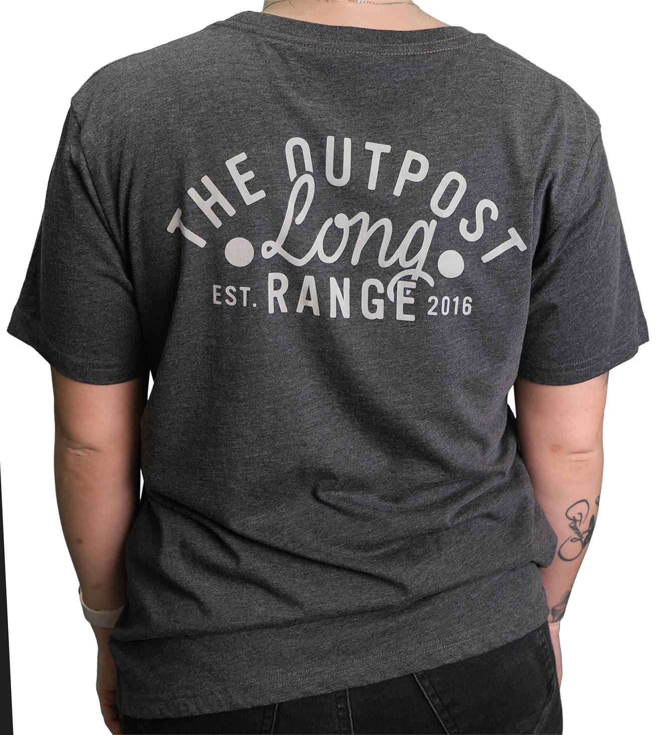 THE OUTPOST LONG RANGE WOMEN'S CURVE TEE | ASPHALT MARLE THE OUTPOST LONG RANGE WOMEN'S CURVE TEE | ASPHALT MARLE