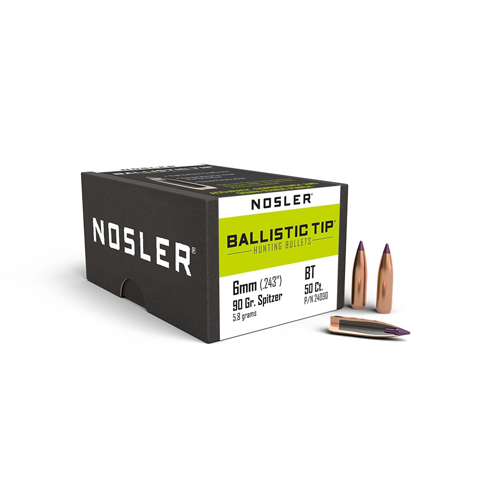 NOSLER 6MM (.243) 90GR BALLISTIC TIP | 50PK