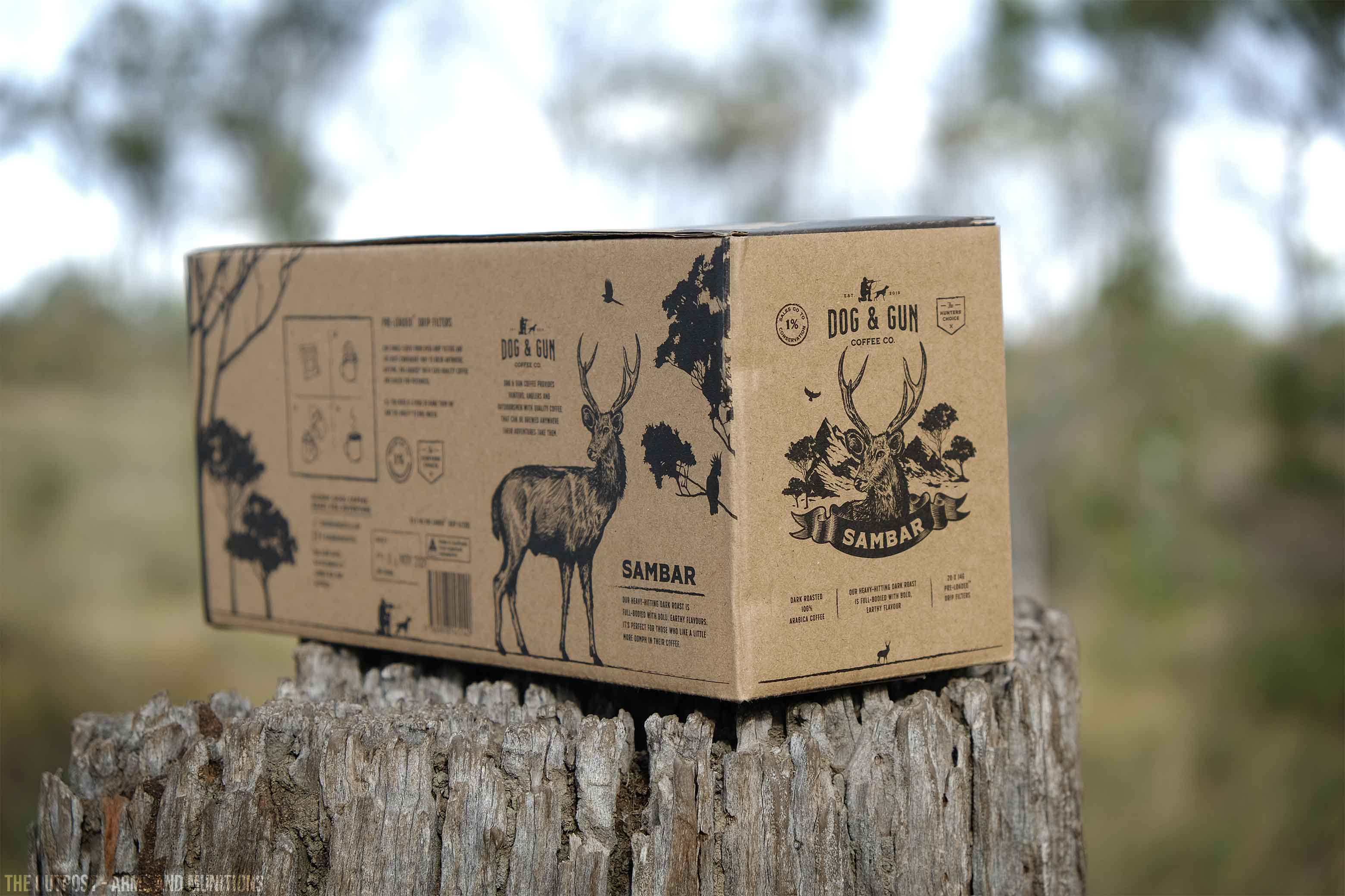 DOG AND GUN COFFEE SAMBAR DARK ROAST | 20 PACK