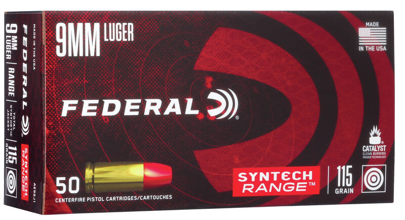 FEDERAL 9MM LUGER 115GR SYNTECH RANGE | 50 PACK
