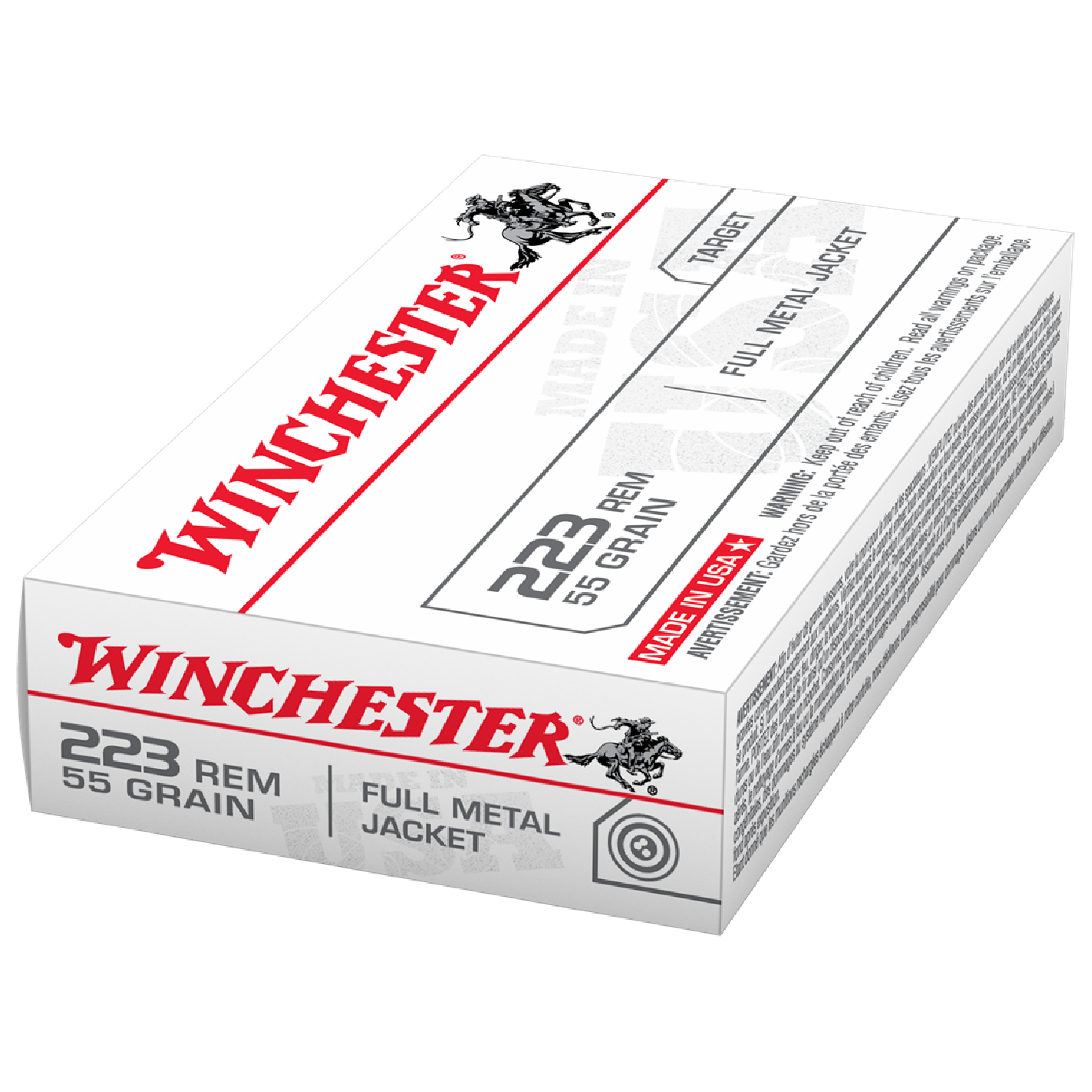 WINCHESTER USA .223 REM 55 GR FMJ VALUE PACK | 20 PACK