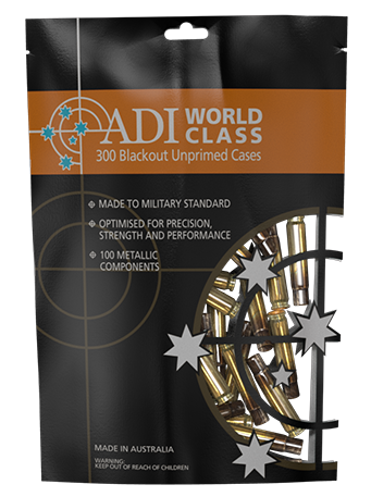 ADI .300 BLACKOUT UNPRIMED CASES | 100 PACK