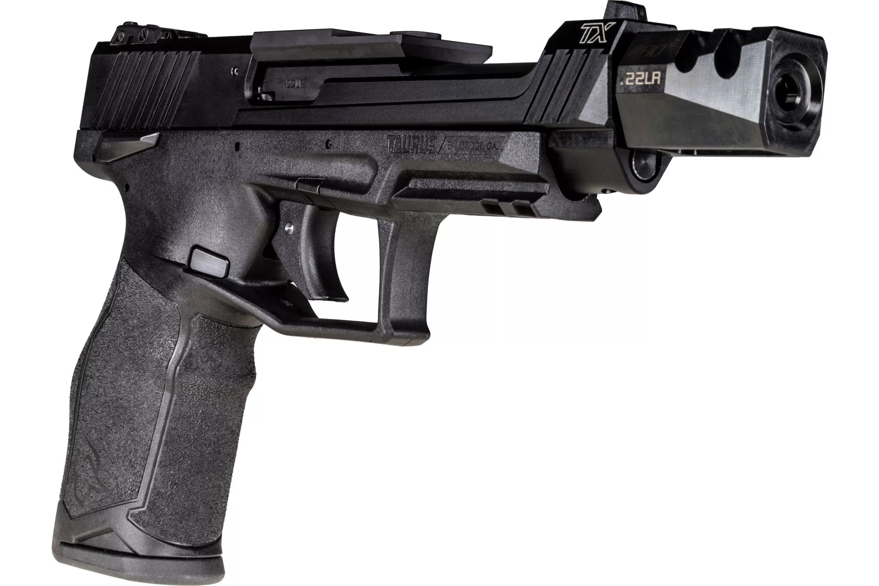 Taurus TX-22 Competition SCR, rimfire, semi-automatic handgun sold by The Outpost - Arms and Munition in Australia.   Taurus TX-22 Competition SCR, rimfire, semi-automatic handgun sold by The Outpost - Arms and Munition in Australia.