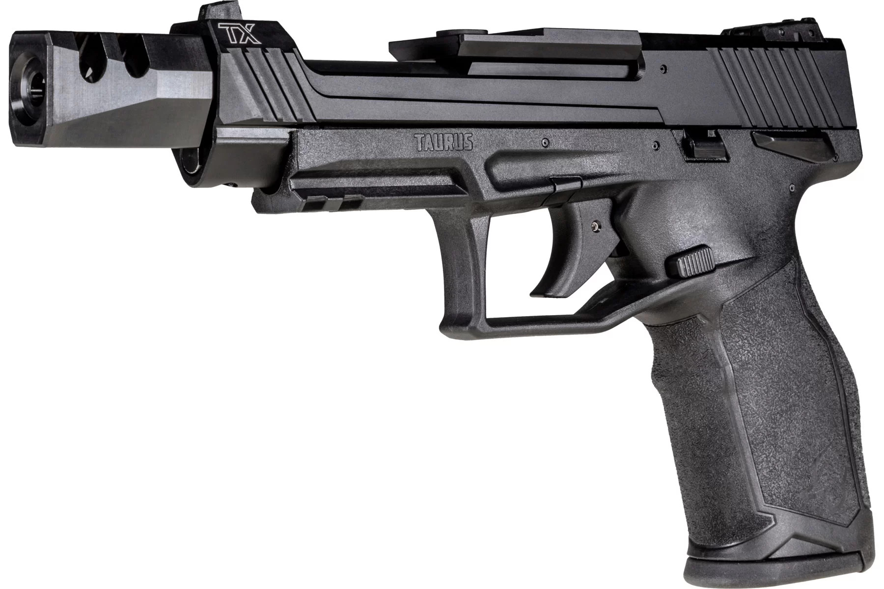 Taurus TX-22 Competition SCR, rimfire, semi-automatic handgun sold by The Outpost - Arms and Munition in Australia.   Taurus TX-22 Competition SCR, rimfire, semi-automatic handgun sold by The Outpost - Arms and Munition in Australia.