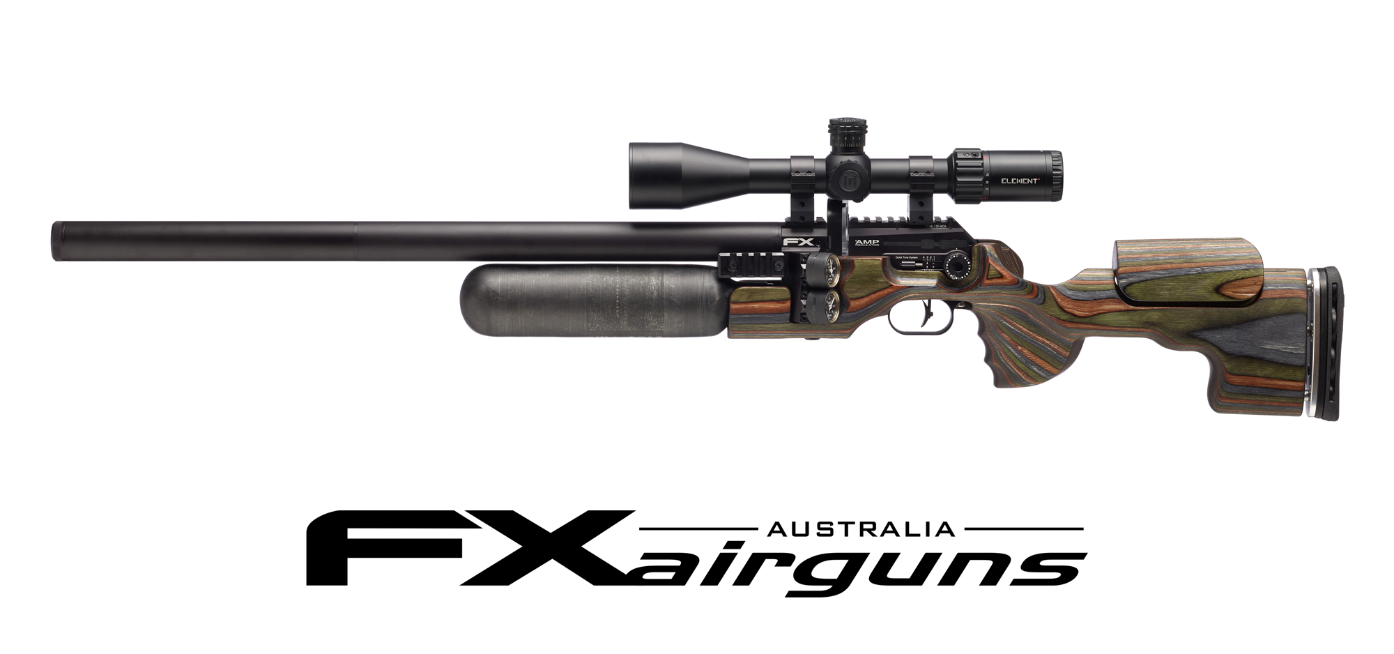 FX KING 600MM .177 AIR RIFLE GREEN MOUNTAIN CAMO