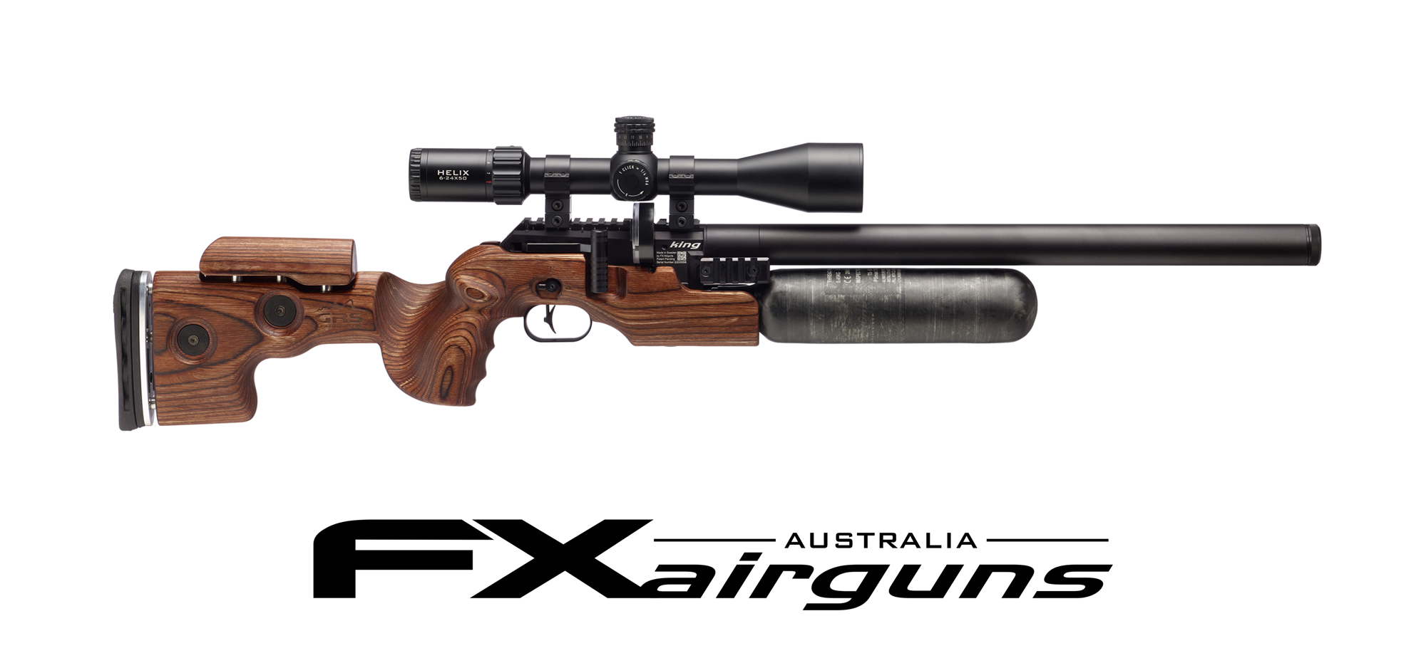 FX KING 500MM .22 AIR RIFLE BROWN