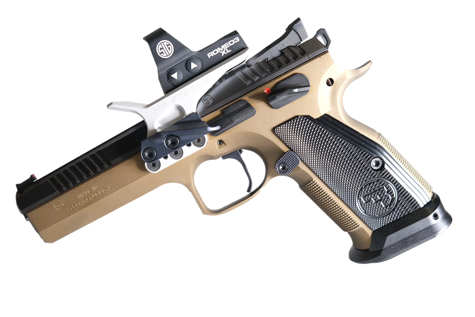 CZ TS 2 DEEP BRONZE SA 9x19 134MM BARREL WITH TONI OPTIC