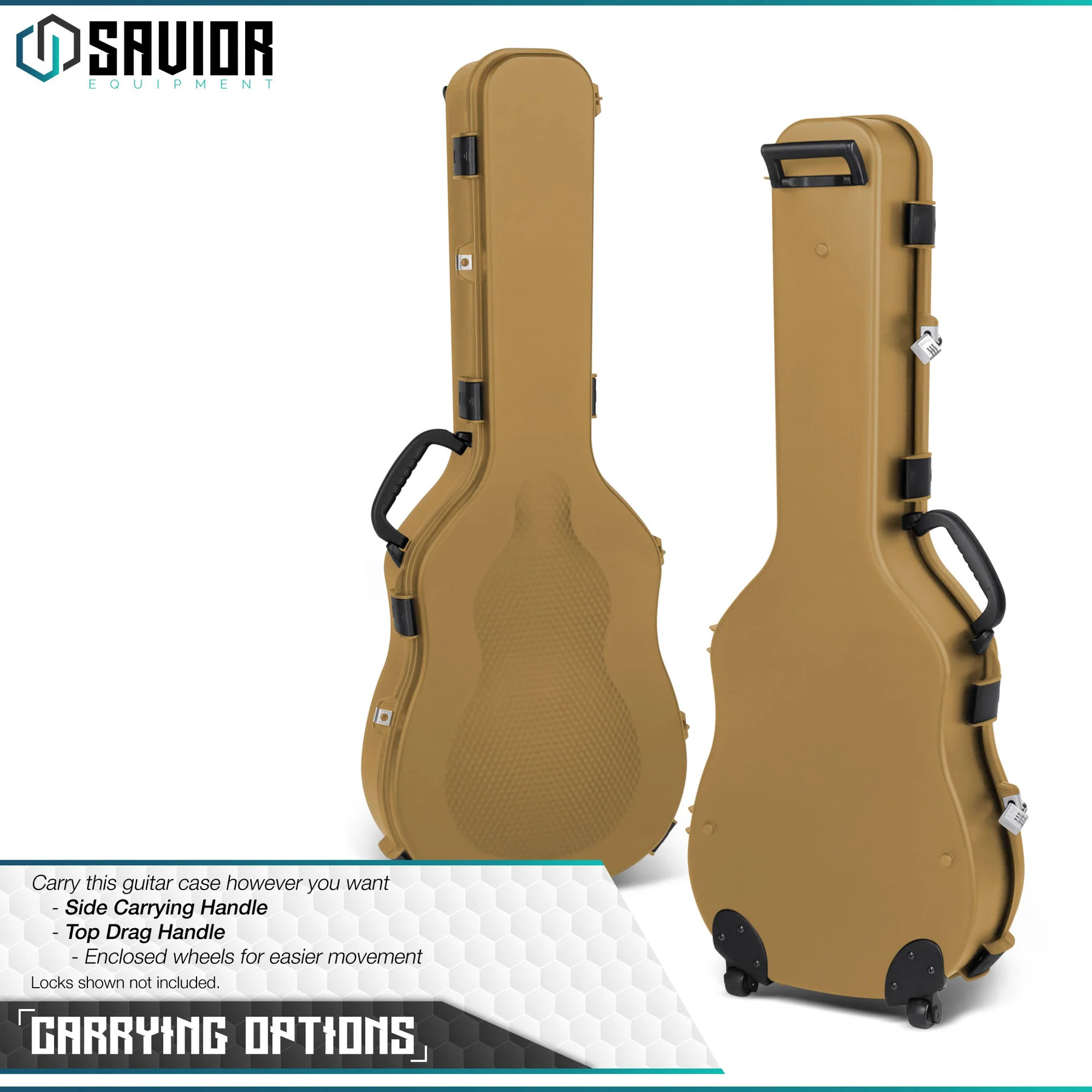 SAVIOR ULTIMATE GUITAR CASE 45IN TAN FDE SAVIOR ULTIMATE GUITAR CASE 45IN TAN FDE