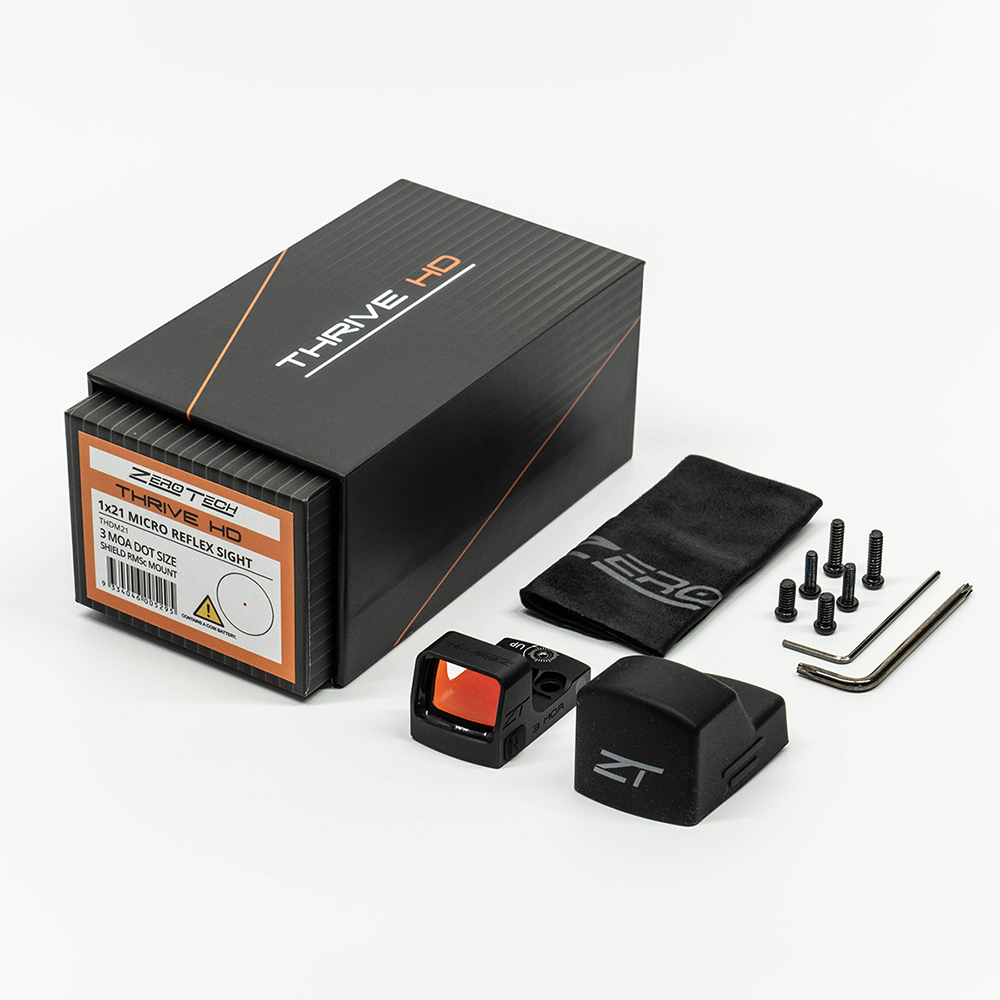 ZEROTECH THRIVE HD MICRO REFLEX RETICLE 3 MOA  ZEROTECH THRIVE HD MICRO REFLEX RETICLE 3 MOA
