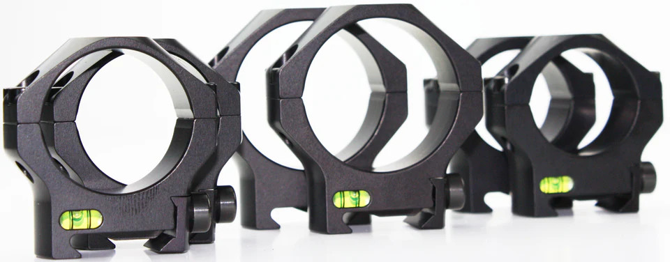 TIER ONE MATCH GRADE 30MM LOW RINGS WITH BUBBLE LEVEL