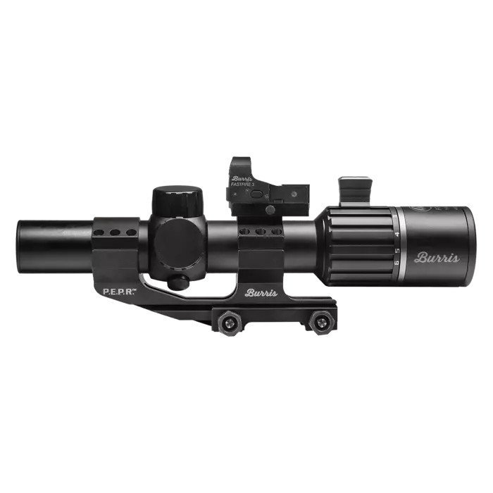 BURRIS RT6 1-6x24MM BALLISTIC AR ILLUM 30MM KIT WITH FF3 & PEPR MOUNT