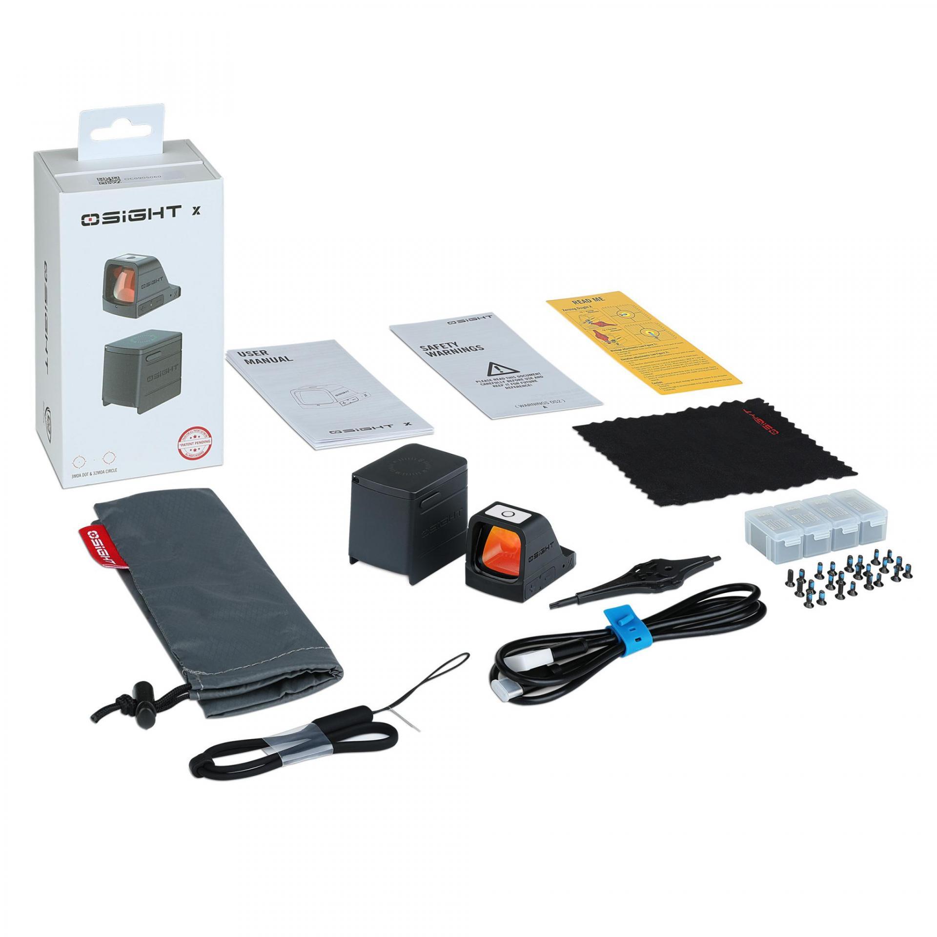 OLIGHT OSIGHT X RED DOT BLACK 3 MOA REFLEX SIGHT