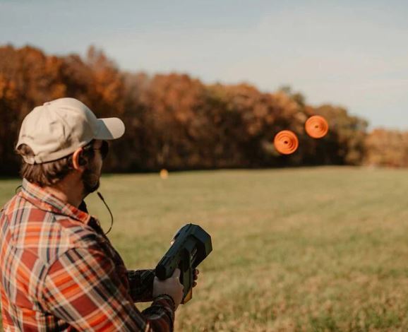 CALDWELL CLAYCOPTER HAND HELD DISK THROWER