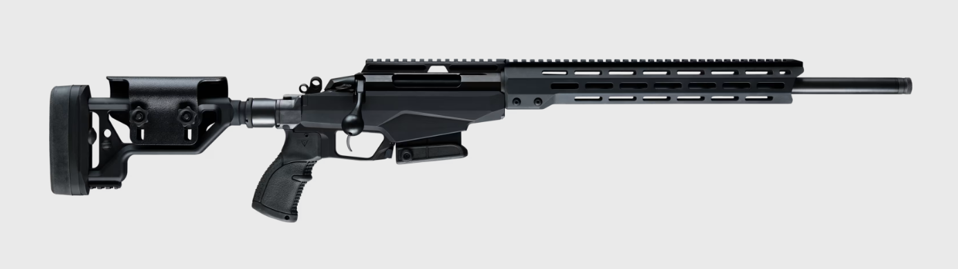 TIKKA T3X TACT A1 6.5CM 24IN BBL FOLDING STOCK - with HARD CASE, SPARE MAGAZINE, MUZZLE BRAKE, BIPOD AND BIPOD ADAPTER