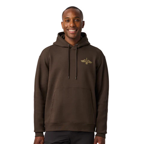 YETI INTL FLEECE HOODIE WETLANDS BROWN YETI INTL FLEECE HOODIE WETLANDS BROWN