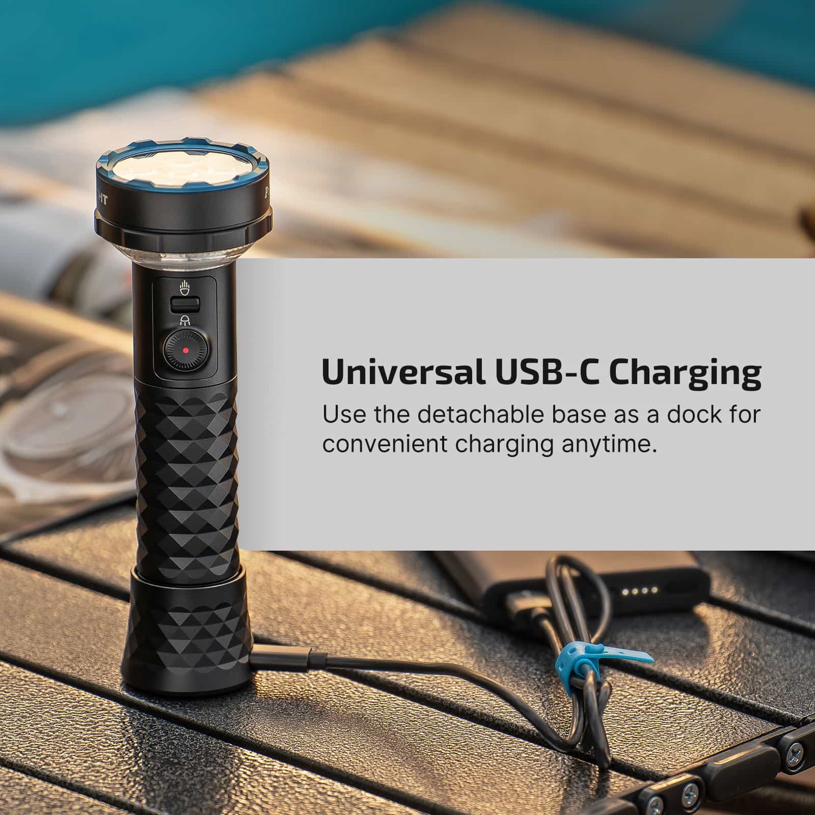 OLIGHT PROWESS USB-C RECHARGABLE BIDIRECTIONAL TORCH WITH DUAL-DIRECTION LIGHTING