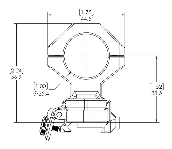 MAGNE-TECH 3x MAGNETIC RING MOUNT & RECEIVER PART A+B COMPLETE SET