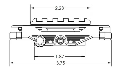 MAGNE-TECH LOCKING MAGNETIC PICATINNY RAIL MOUNT