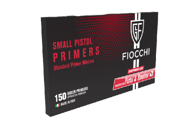 FIOCCHI SMALL PISTOL PRIMERS 150 PACK
