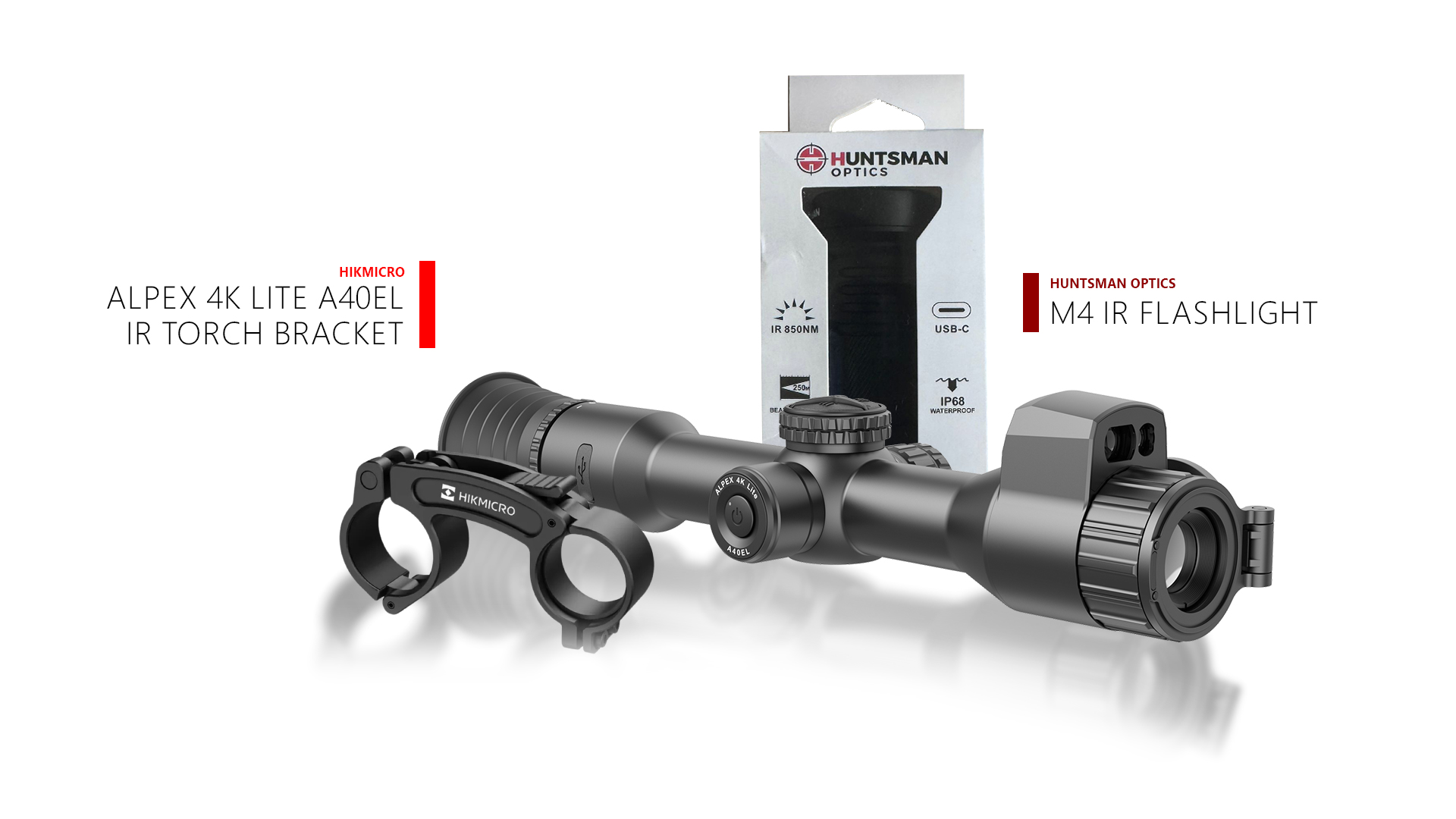 HIKMICRO ALPEX 4K A40EL LITE + M4-IR850 MINI 250m | THE OUTPOST