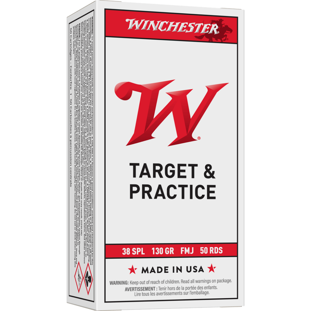 WINCHESTER 38SP 130GR FMJ 500 ROUND CASE