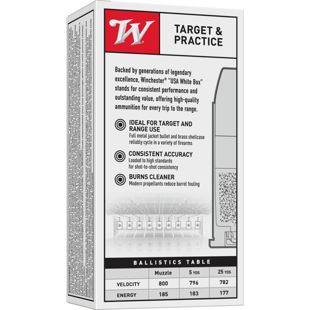 WINCHESTER 38SP 130GR FMJ 500 ROUND CASE