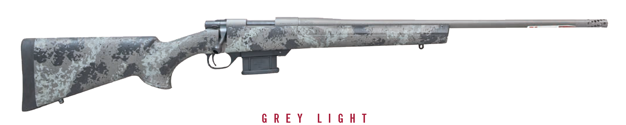 HOWA FENCE LINE M1500 MINI ACTION VARMINT LIGHT RIFLE GREY LIGHT